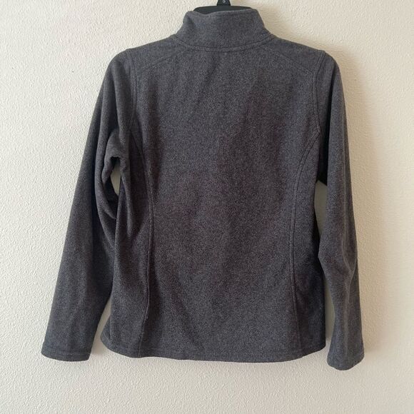 The North Face Womens 1/4 Zip Fleece Pullover Size Medium Gray Lightweight S - Picture 2 of 4